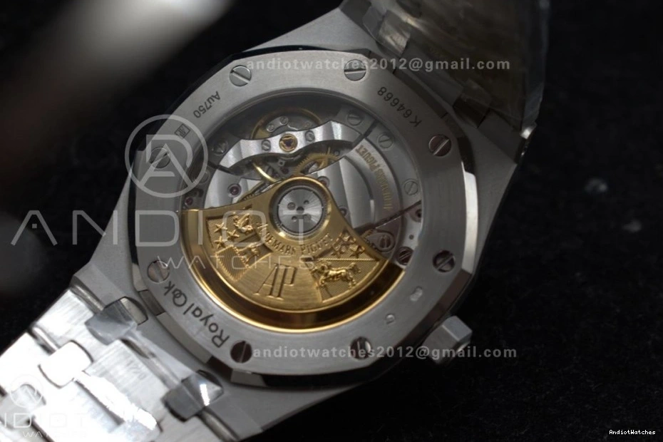 1031 Frosted Edition 15454 SS 37mm Best Grey on Bracelet Clone Lightweight SS Royal Oak SA3120 1:1 Super Dial APSF Textured 0219